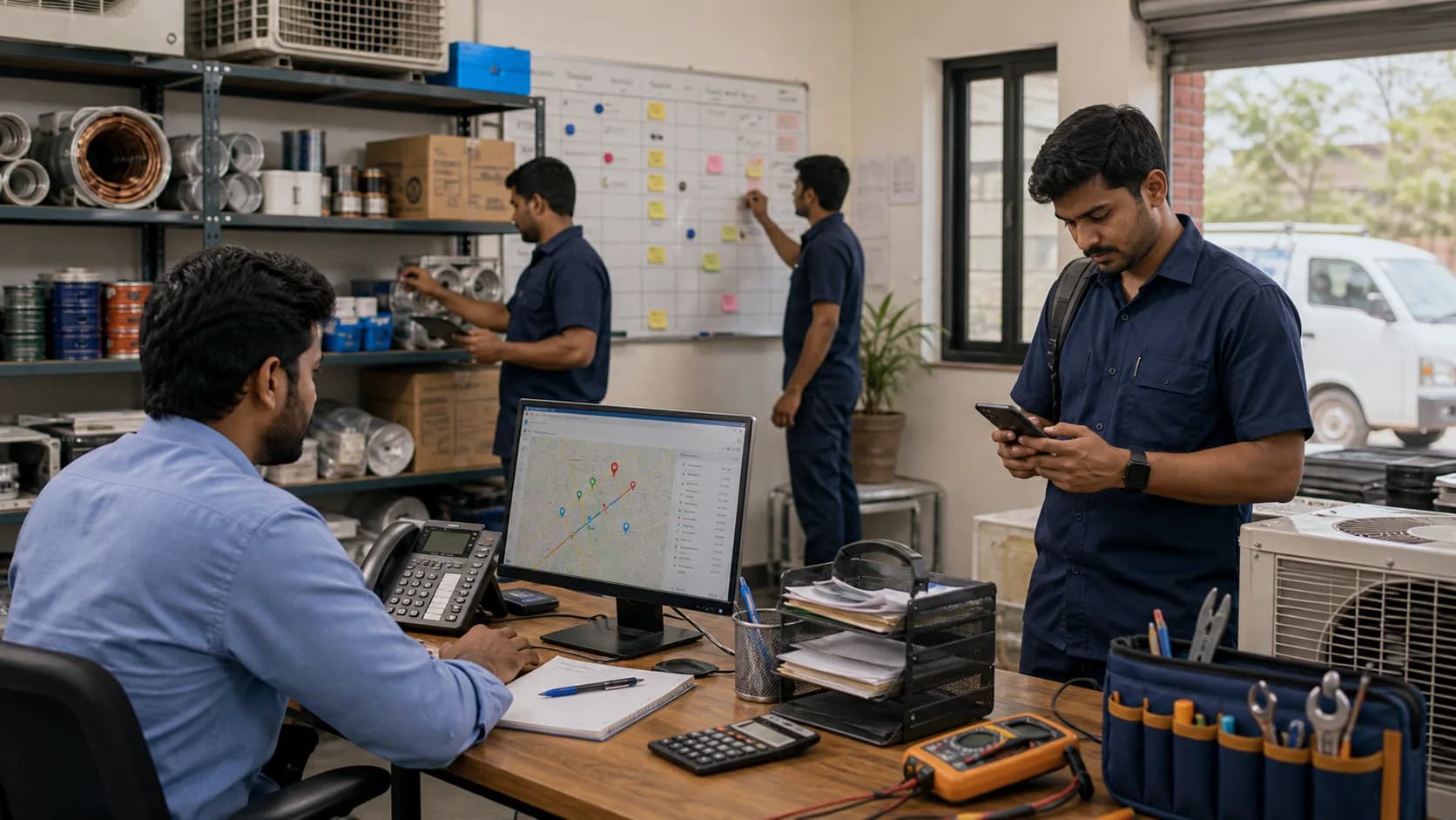 The Complete Guide to Running a Modern HVAC Service Center cover image